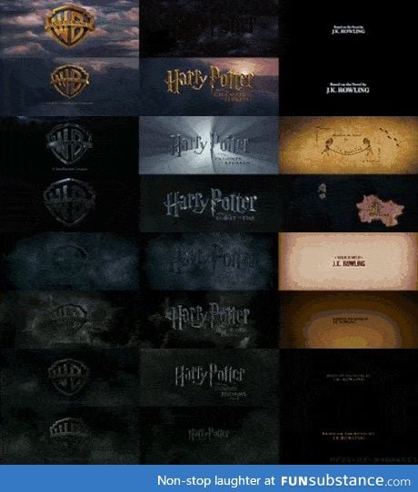 Harry Potter logo evolution
