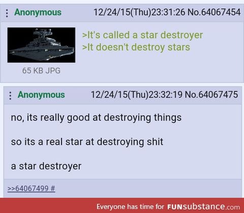 Anon gives insight to the Star Destoyer