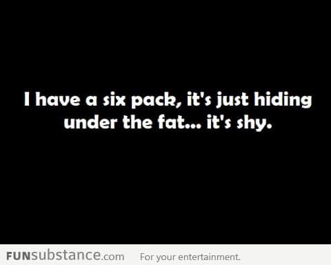 Why you don't see my six pack