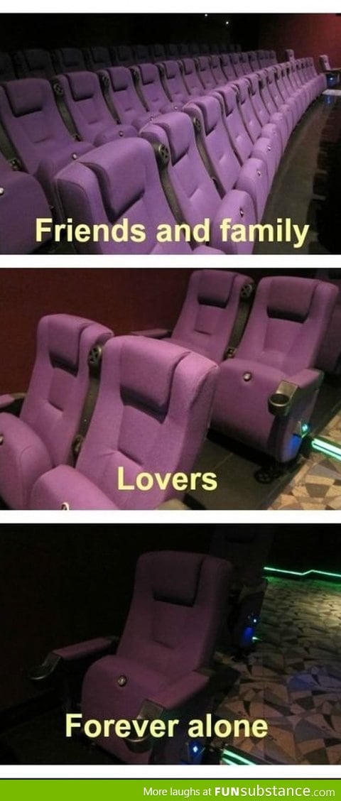 Movie theater seats