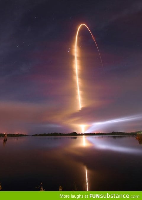 Nighttime Space Shuttle Launch