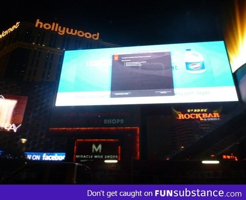 Even the billboards in Vegas needs Adobe updates