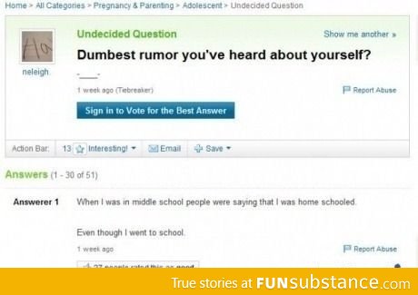 Dumbest Rumor