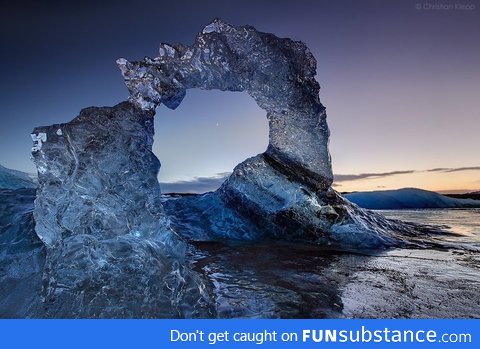 Ice Rock Arch (northern Iceland)