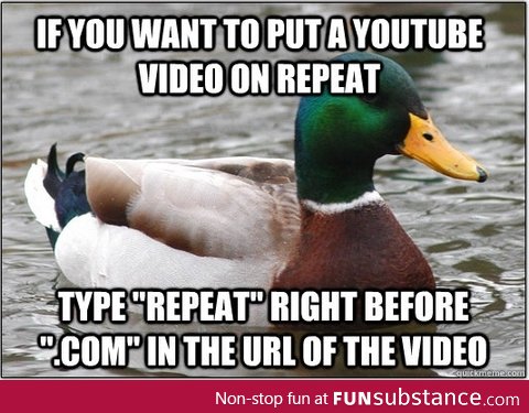 How to repeat YouTube videos