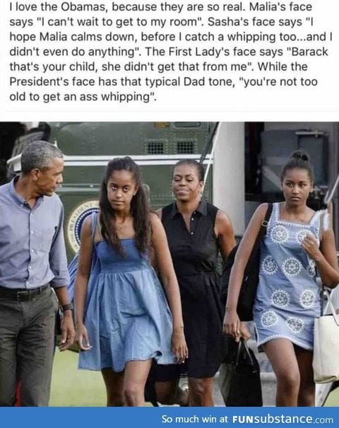 The Obamas are so real