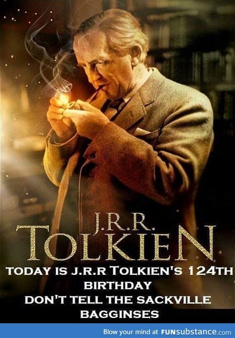 Happy 124th birthday, J.R.R. Tolkien!