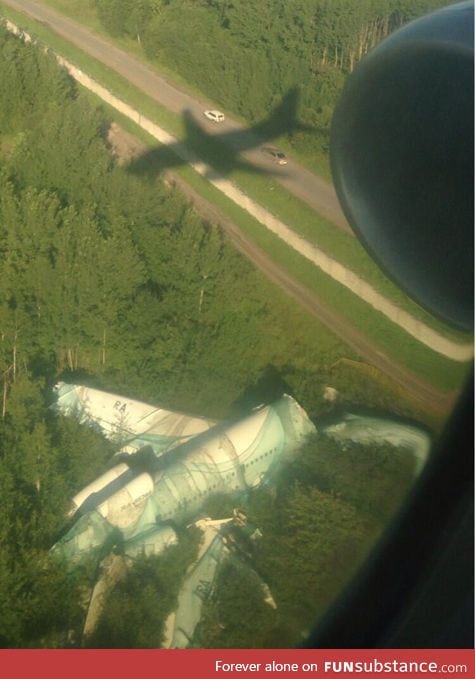 This is what you see when you arrive in an airport in Moscow, Russia