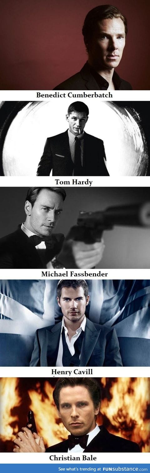 5 actors I'd love to see in the next James Bond movie