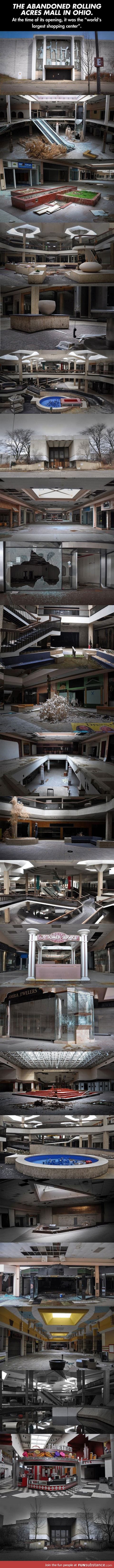 An abandoned shopping mall in Ohio