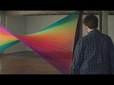 Color blind people see color for the first time