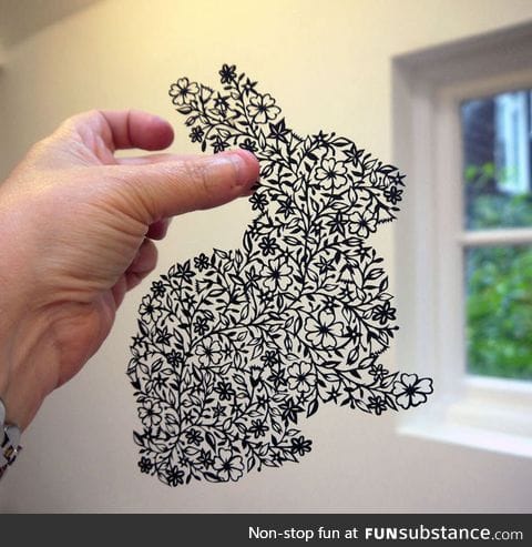 Cut from a single piece of black paper
