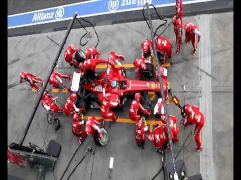 Ferrari f1 pit stop perfection