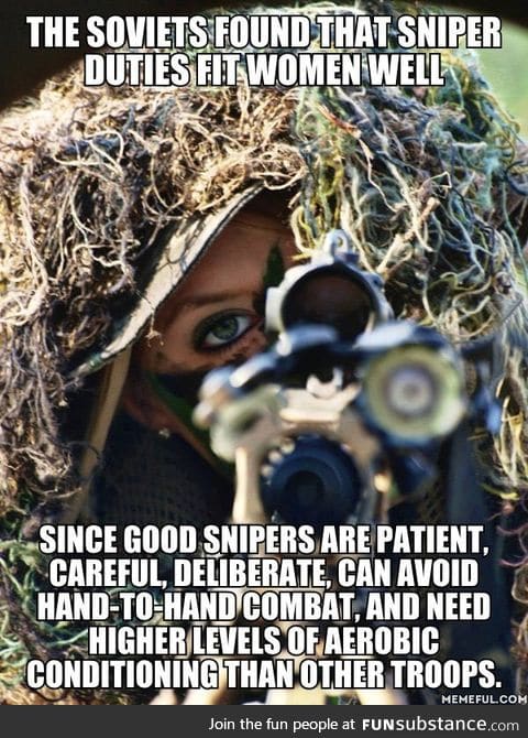 Sounds like I need to date a sniper