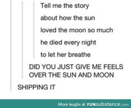 Ship name for the sun & moon?