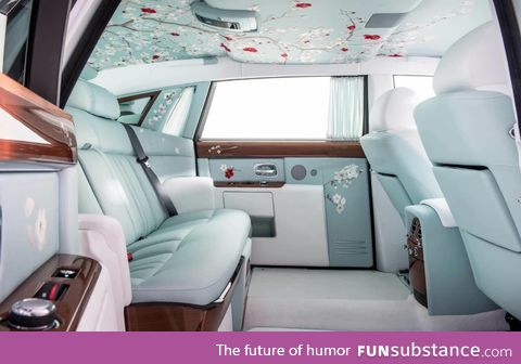 Interior of a 2016 Rolls-Royce Phantom Serenity