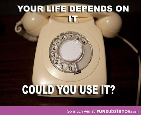 Old school telephones