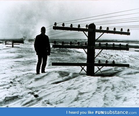 40 feet of snow, North Dakota 1966