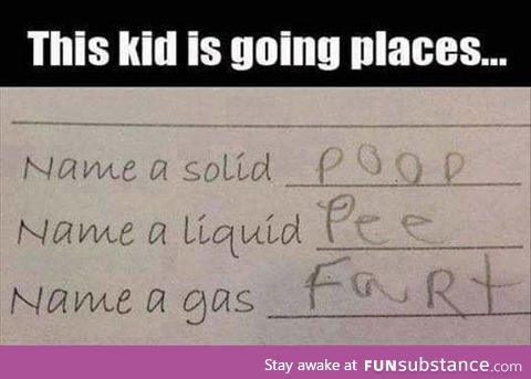 Kids answers are always funny