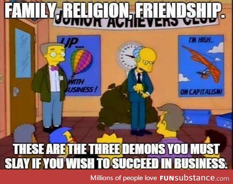 Mr Burns and his wise words