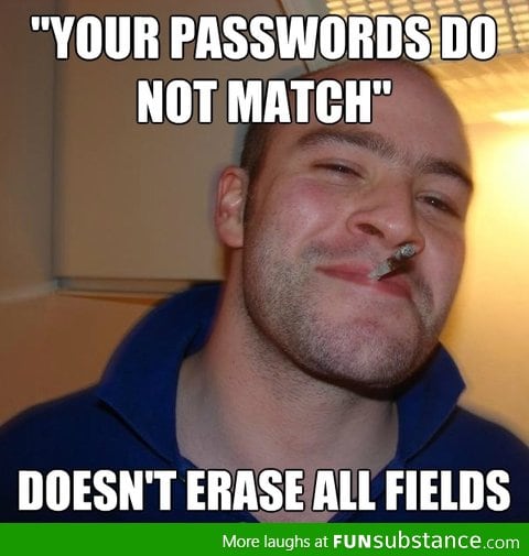 Good Guy Website during new user registration