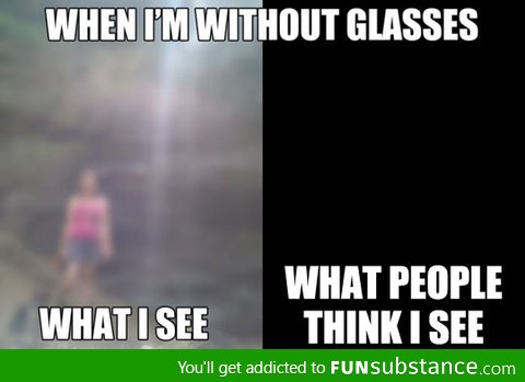 People with glasses can relate