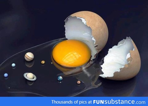 The solar system, sunny-side up!