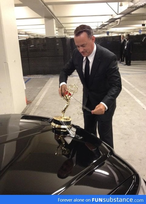 Tom Hanks has the right idea