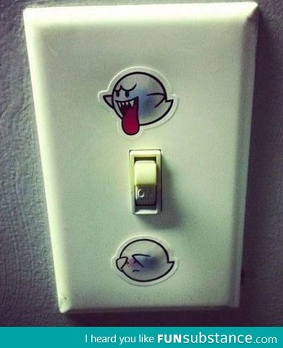 Mario Ghost Wall Switch