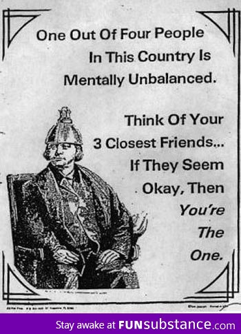 Mentally unbalanced