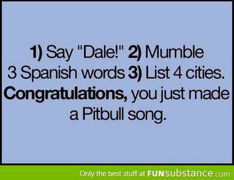 How to make your own Pitbull song