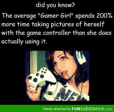 This has to be a lie. Maybe fake gamer girls..but not real ones.