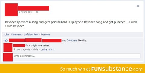 I wish I was Beyonce