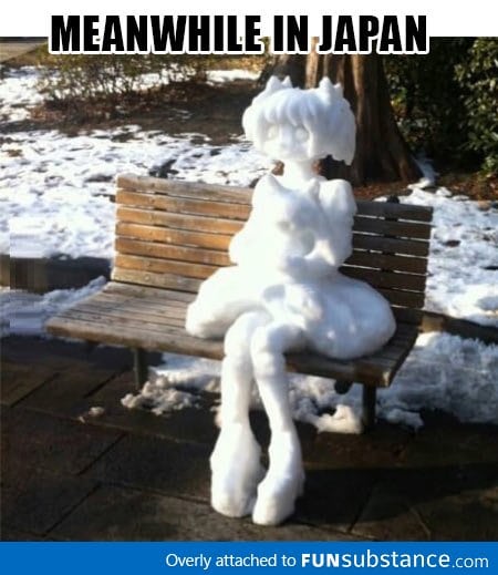Japanese snow woman