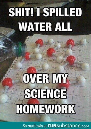 Spilled water