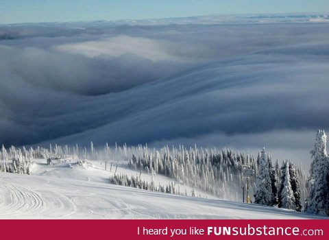 Cool rolling clouds above MtSpokane