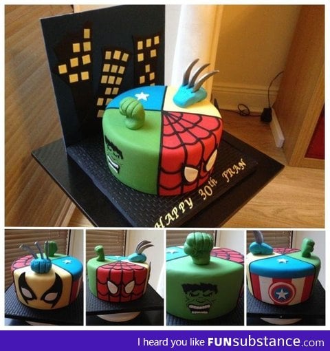 Marvel Super Hero Cake