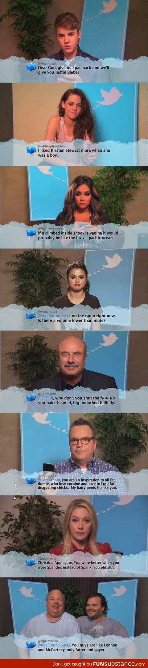 Celebrities read mean tweets about them