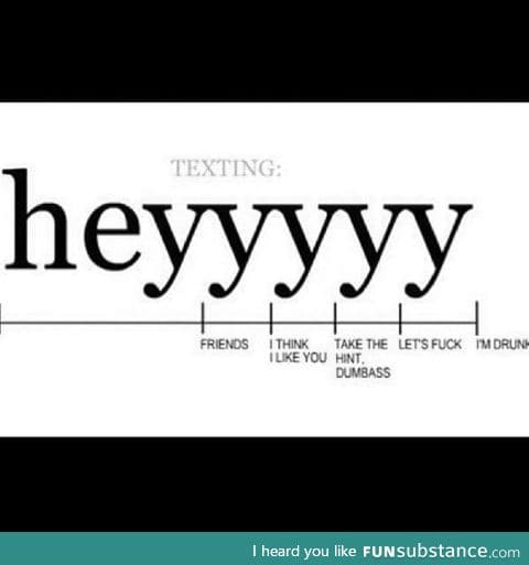 Texting "hey"