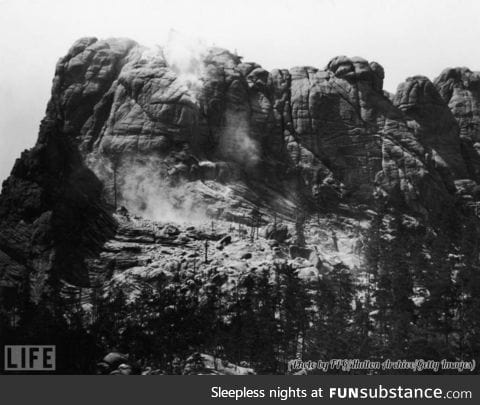 Mount Rushmore before the Carving