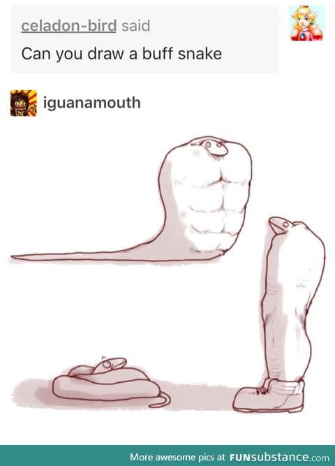 Buff snake