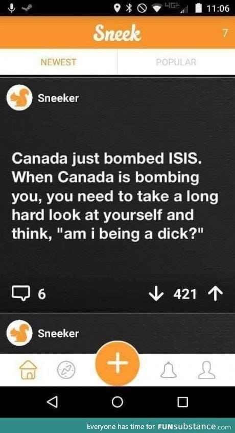 Canada bombs