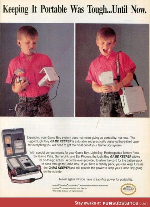 A gameboy ad from 1991