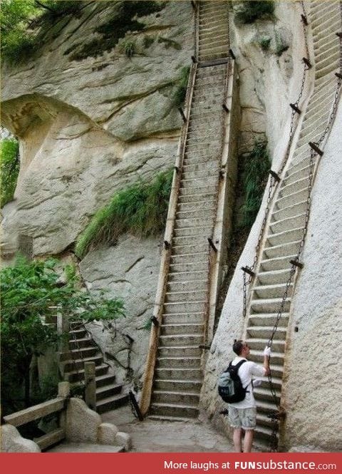 The steepest staircase in the world