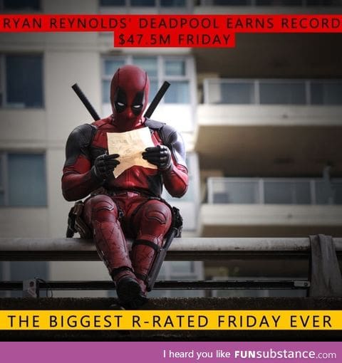 Way to go Deadpool!