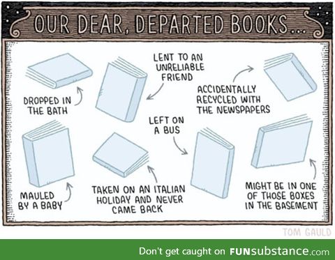 Our dear, departed books