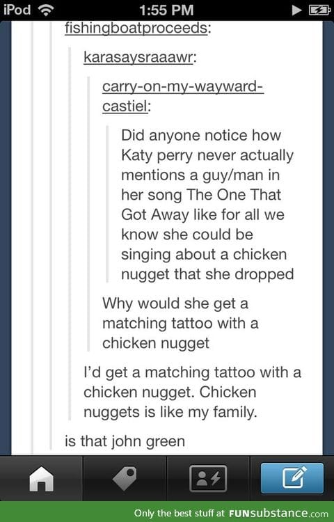 chicken nuggets is family