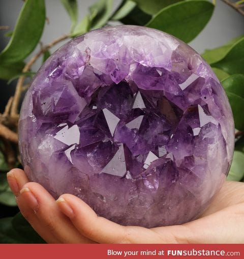 Amethyst geode sphere