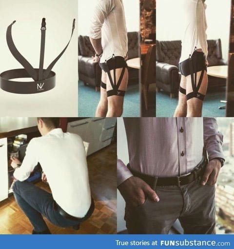 A garter belt... For your dress shirt