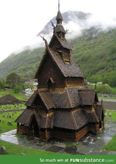 900 years old church in Norway